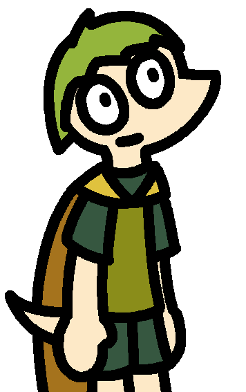A cartoon Lugh with snout and tail